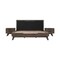 Armen Living Astoria 3 Piece King Bedroom Set in Oak with Black Faux Leather SETAHBDKG3A - alternate 1